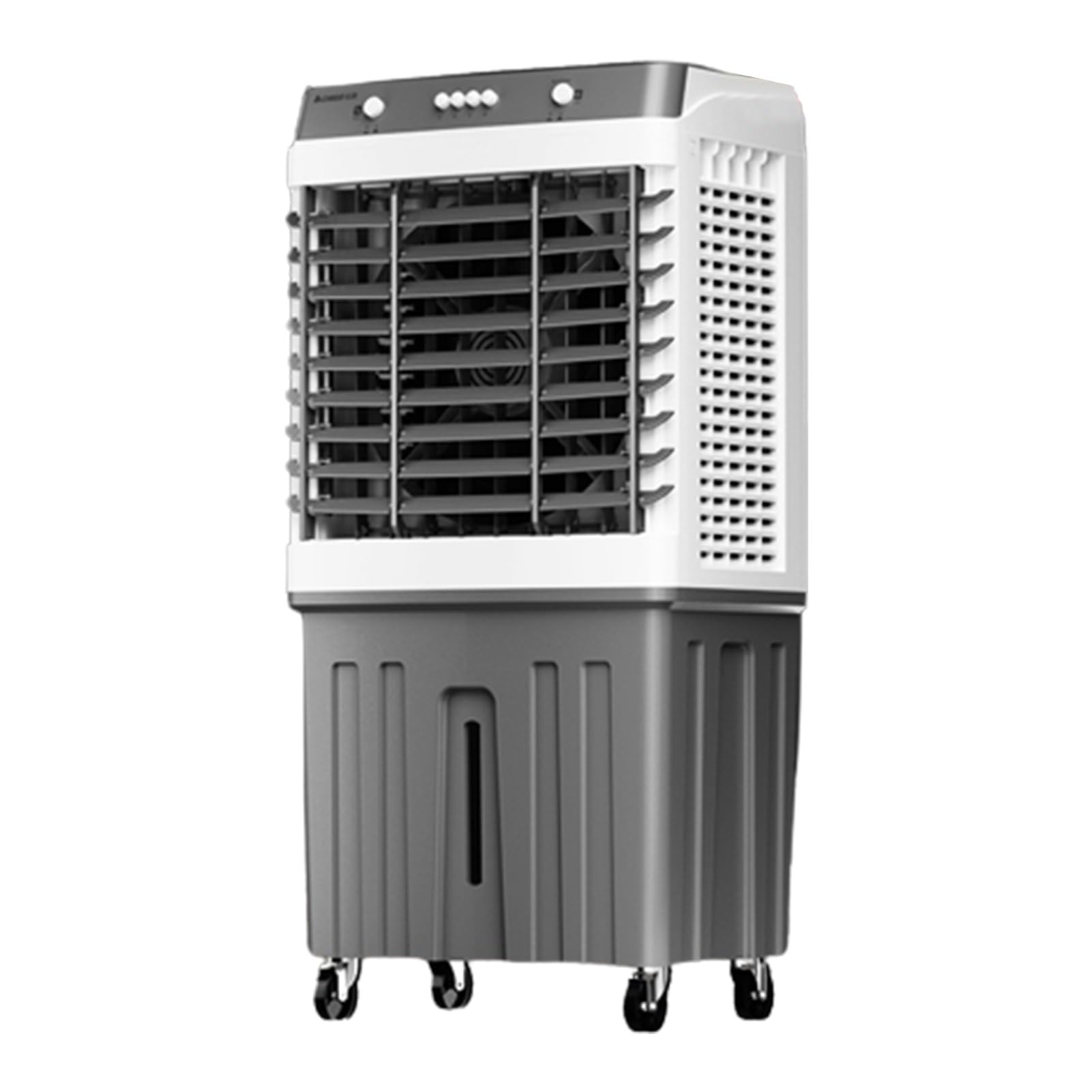 GTHTUHFD Evaporative Air Cooler Fan, Mobile Ac With 3 Wind Speeds & Oscillation, 24H Timer, 30-100L Capacity For Home Office School, With Casters,F-Mechanicalcontrol