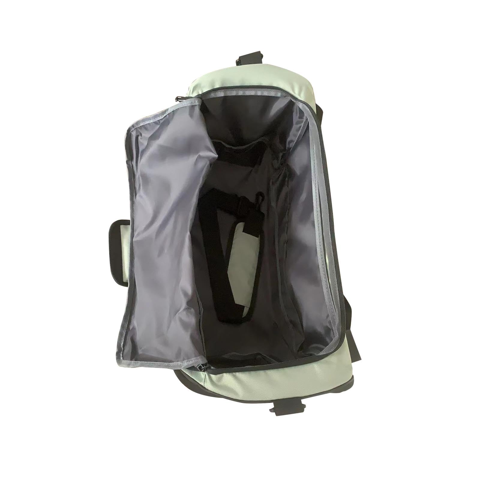 Bolsa Deportiva, Bolsa de Gimnasio, Bandolera, Bolsa de Lona con Compartimentos Funcionales Y, Poliéster Oxford Impermeable, Apta para El, Negro, unico