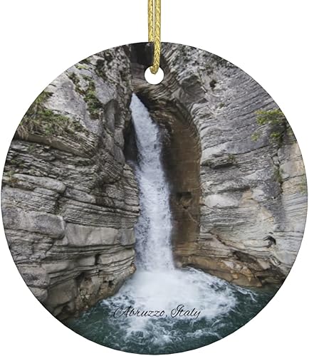 Miniatura 7 de Adorno de pavo de Estambul, adorno de Navidad impreso de cerámica de doble cara de 3 pulgadas, recuerdo de viaje por la ciudad, adornos colgantes