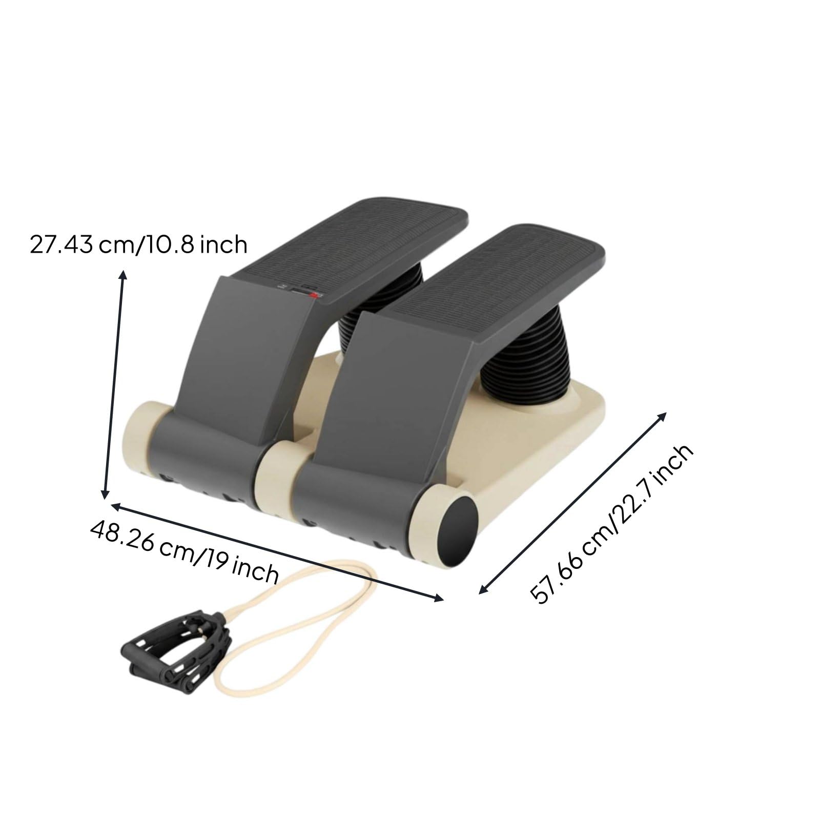 Stepper Escaladora Compacta para Ejercicio en Casa Máquina Multifuncional para Piernas y Cardio Material PVC TPE Adecuado para Principiantes Mujeres