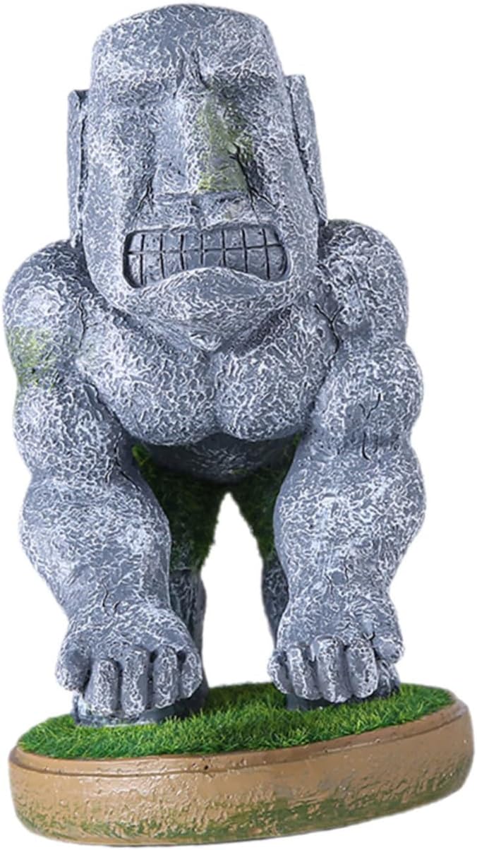 HOMSFOU Moai Resin Game Controller Holder Xmas Decorative Desk Stand