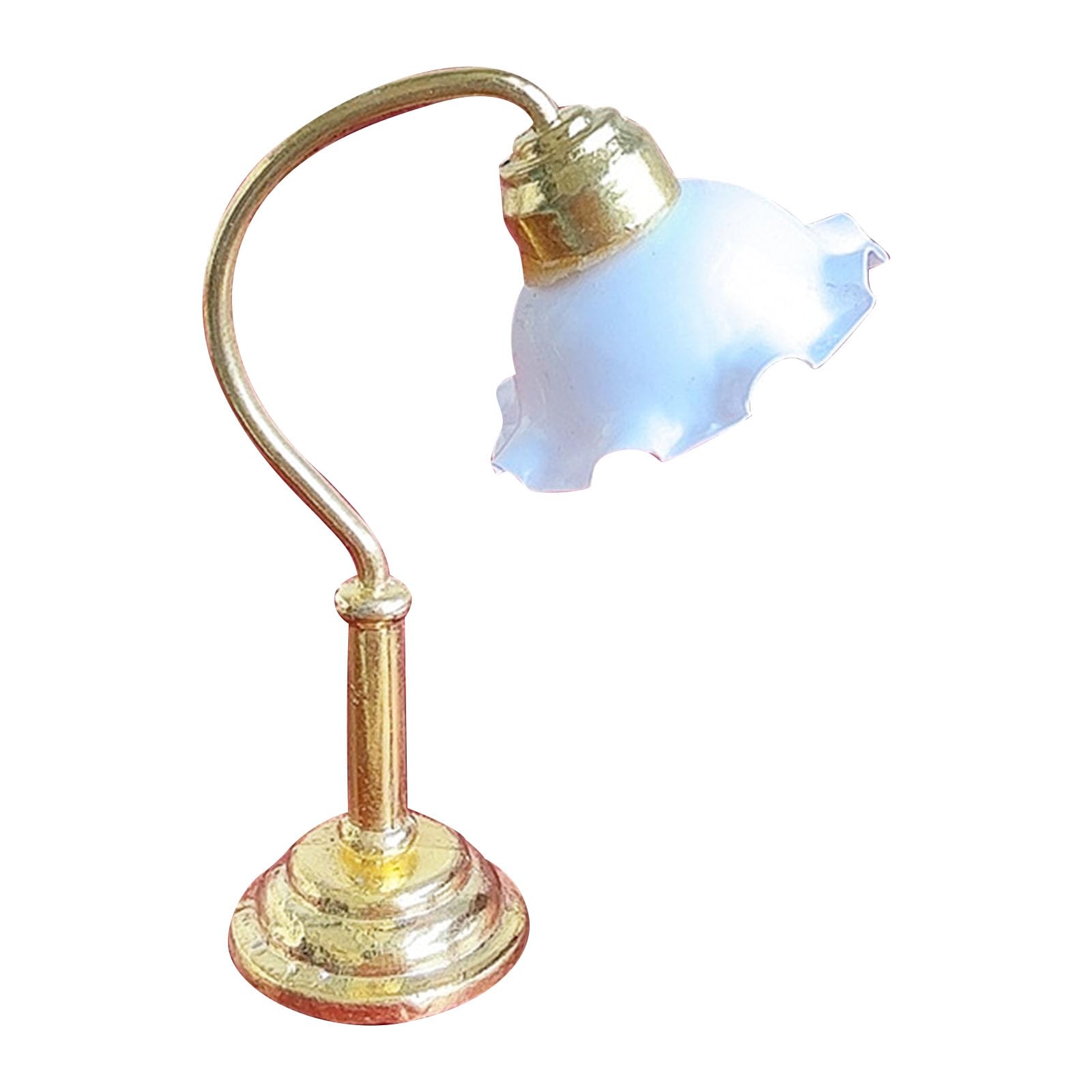 Buxuaaaa Living Room Table Lamp Furniture Doll House Miniature Pretend Play Accessories Life Scene Role Play Collection Nonlighted Dollhouses Bedside Lamp