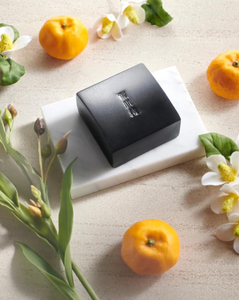 SEKKISEI Essence Soap, Herbal Facial Cleansing Bar with Charcoal, 4.2 Ounce - Image 6