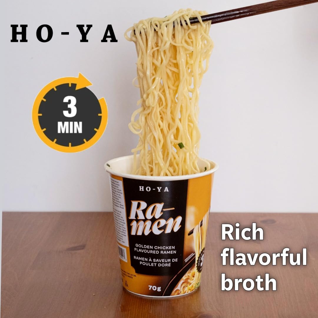 HO-YA Golden Chicken Flavoured Ramen, 36 Pack 70g Noodles