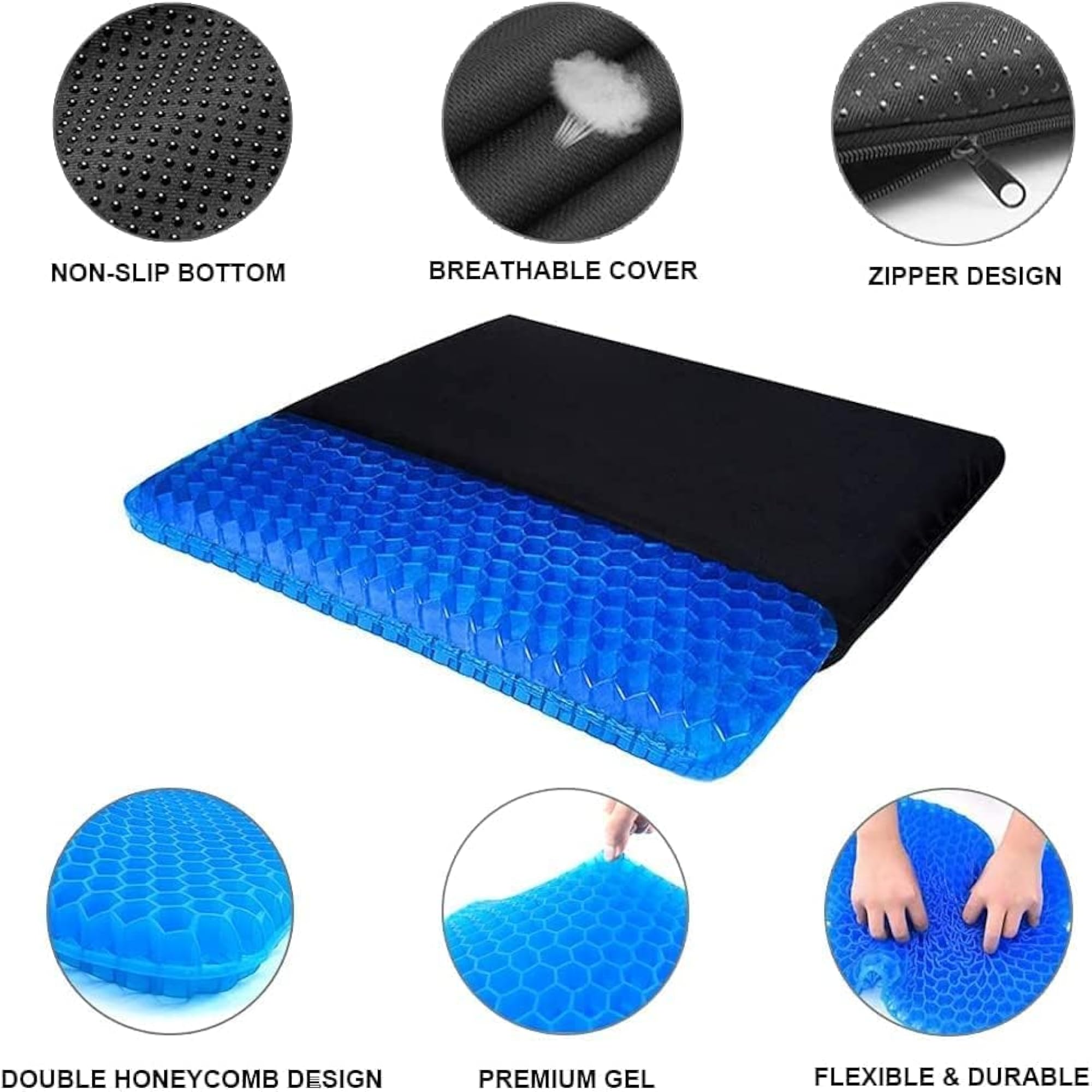 Silicone Rubber Gel Orthopedic Seat Cushion