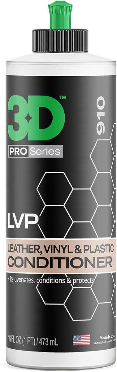 Leather, Vinyl & Plastic Conditioner | Restores, Conditions & Protects Car Interiors | Non-Greasy UV Protection for Seats, Steering Wheels, & Trim |16 oz