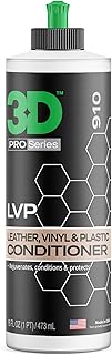 3D Leather, Vinyl & Plastic Conditioner | Restores, Conditions & Protects Car Interiors | Non-Greasy UV Protection for Seats, Steering Wheels, & Trim |16 oz