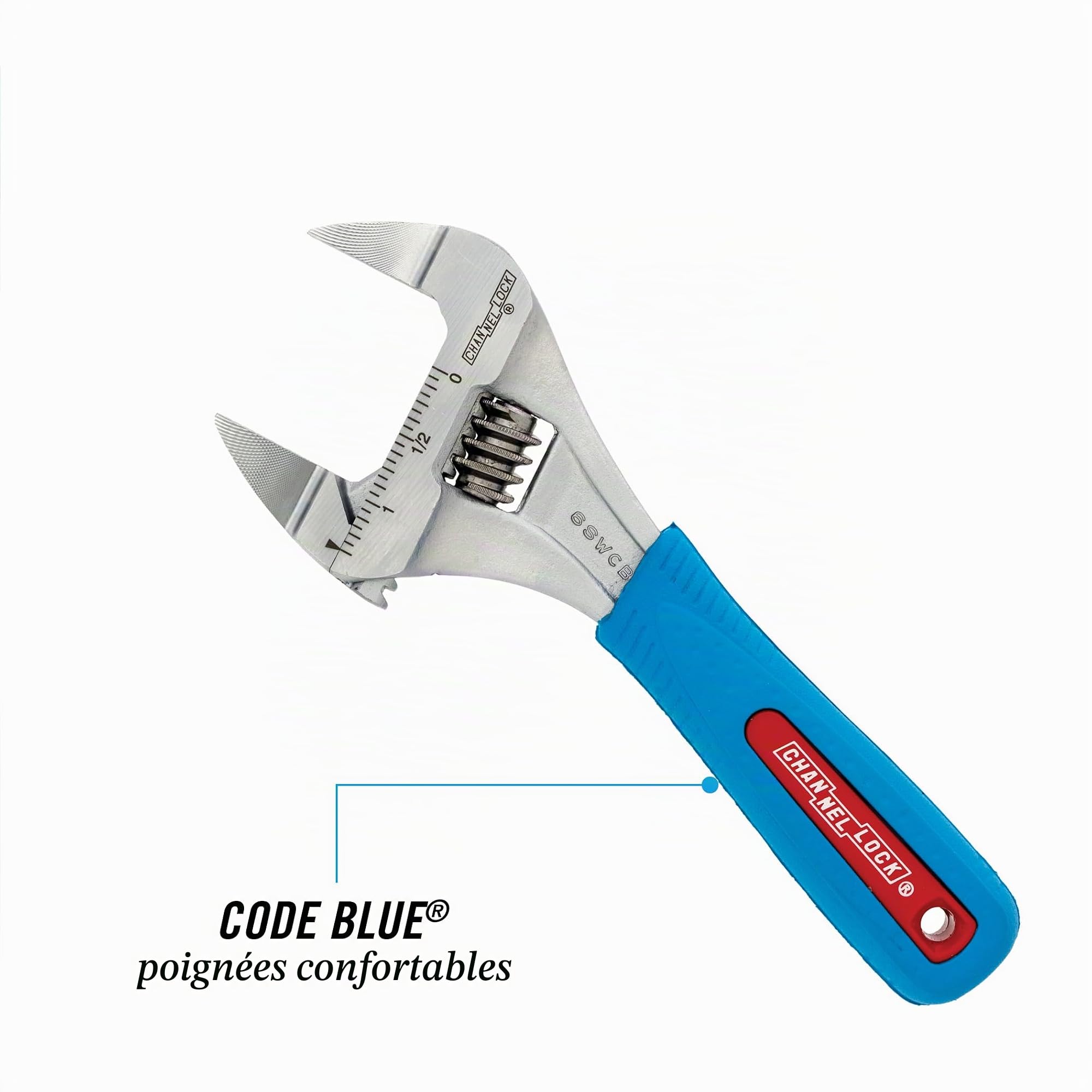 Channellock fin mâchoire Clé à molette, 6SWCB
