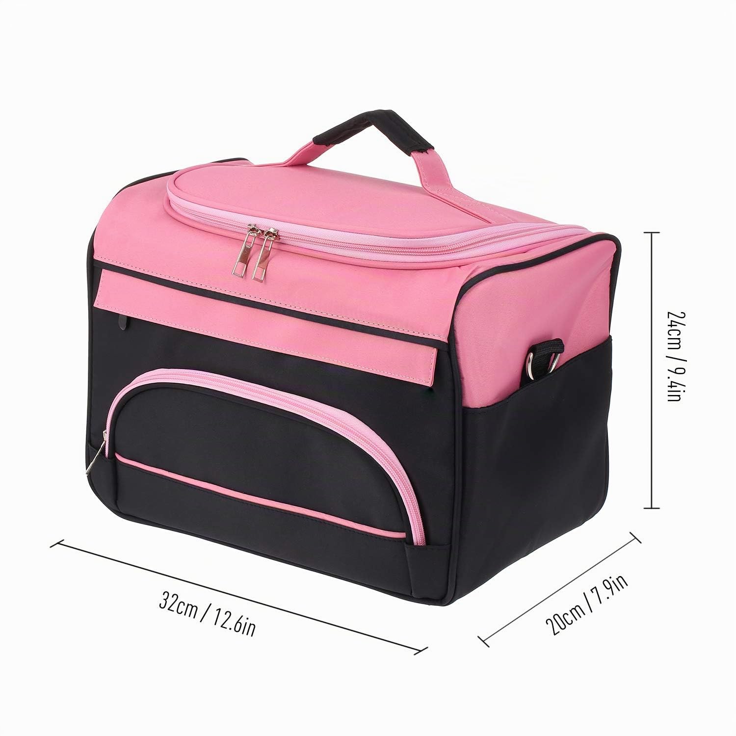Borsa per attrezzi da parrucchiere, custodia portatile, borsa a tracolla per salone di parrucchiere professionale per parrucchieri, asciugacapelli, ferro per lisci, forbici e pettine