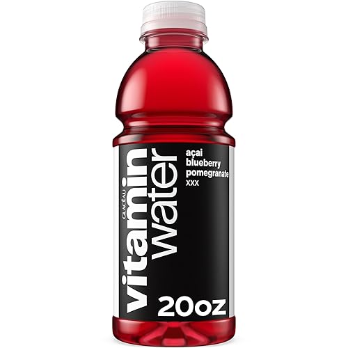vitaminwater xxx agua mejorada con vitaminas açai-arándano-granada bebida 20 onzas líquidas