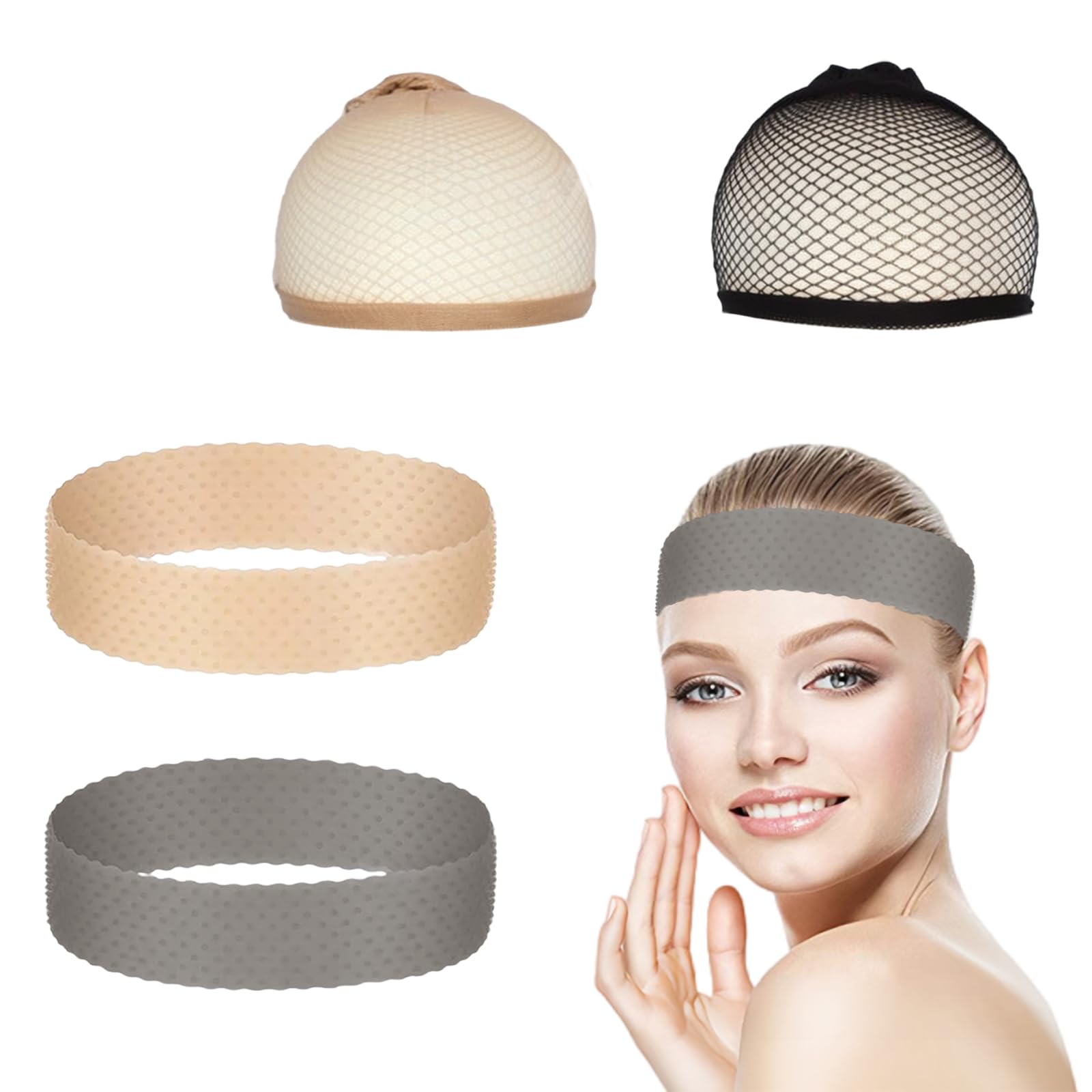 2 Fasce In Silicone Trasparenti Per Parrucche: Regolabili, Antiscivolo, Senza Colla O Clip, Riutilizzabili - 4