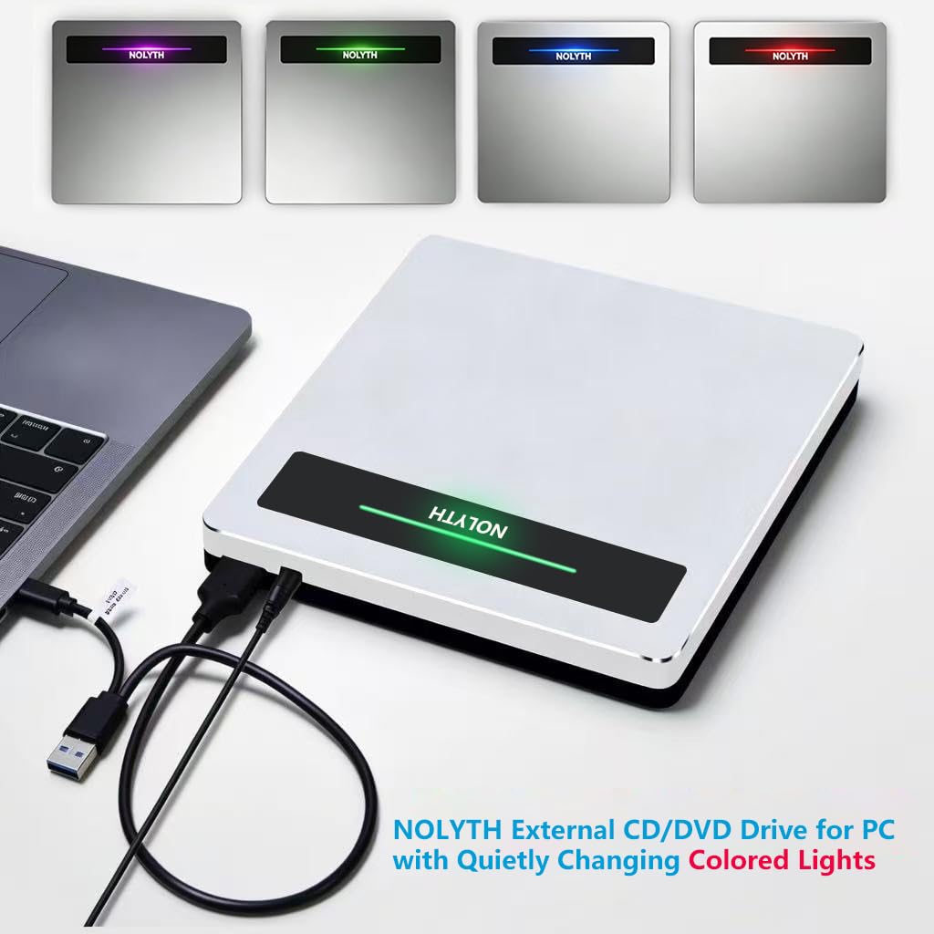 Amazon.co.jp: NOLYTH 外付けCD/DVDドライブ USB 3.0 & Type-C DVD