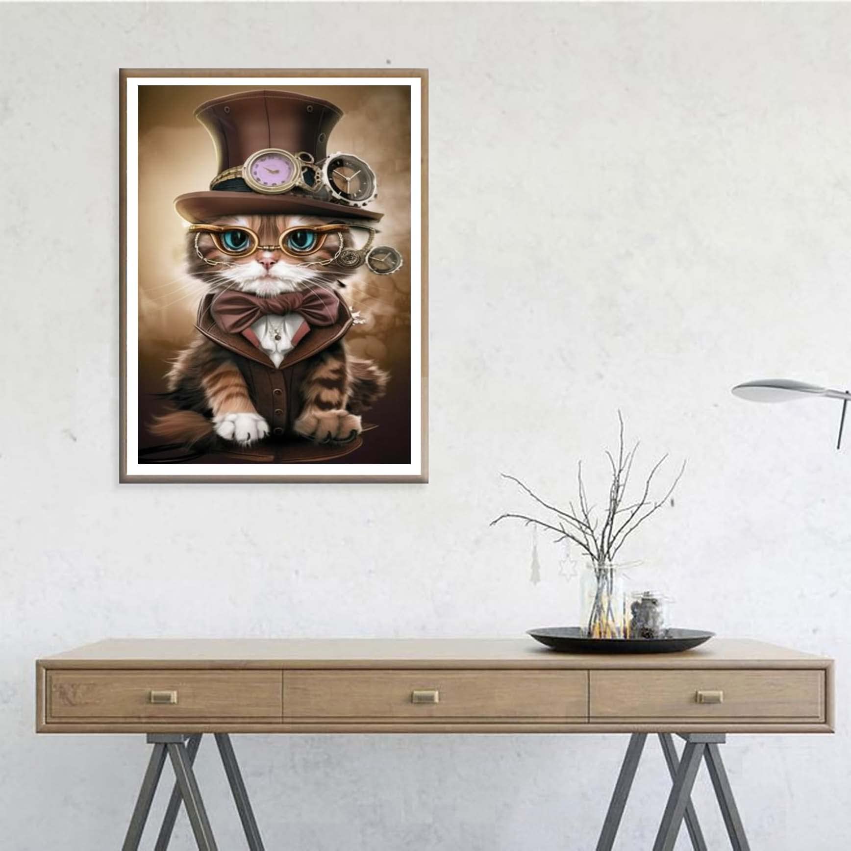 Ginfonr 5D Diamond Painting Complet Chien, Broderie Peinture