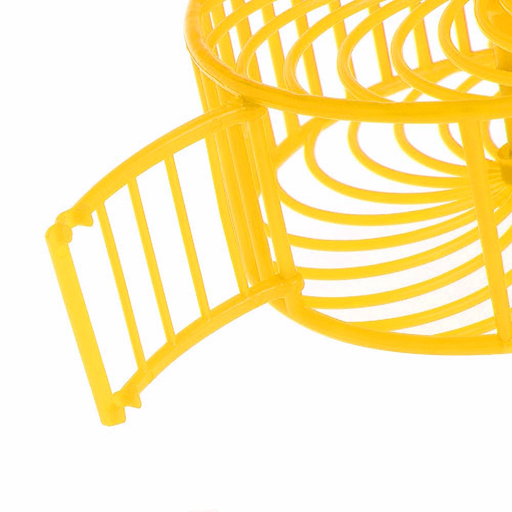 13cm Jumbo Running Cum Jogging Cum Exercise Wheel for Hamster/Dwarf/Gerbil/Mice/Mouse (Yellow) 2