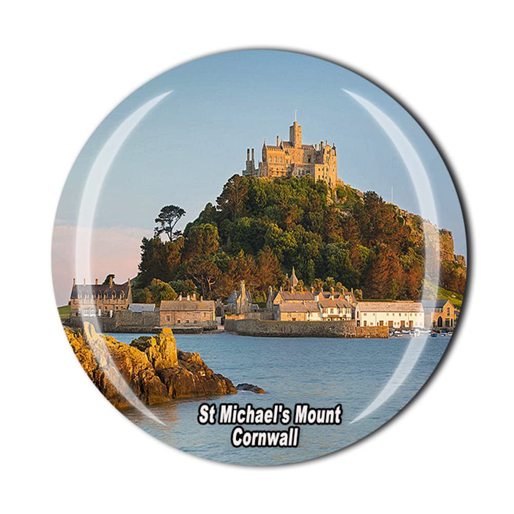 St Michael's Mount Marazion Cornwall England United Kingdom Fridge Magnet Souvenir Gift Magnetic Sticker