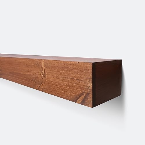 Miniatura 5 de Urbandi Repisa de Chimenea Moderna, Contemporánea, Repisa Flotante, Estante, Hecho a Mano, (Provincial, 36L x 6H x 8D pulgadas)