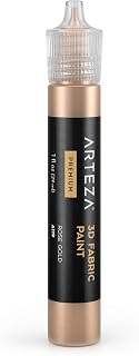 Arteza 3D Fabric Paint, Rose Gold A119, 1oz Tube, Washer & Dryer Safe Textile Paint for Clothing, Accessories, Ceramic, Glass & DIY Projects