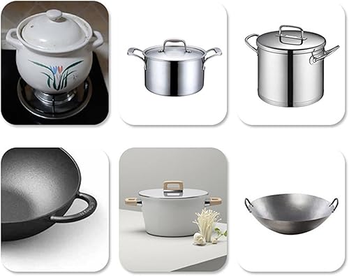 Miniatura 4 de Juego de 3 pares de fundas de silicona para mango de olla antiquemaduras, funda de silicona antideslizante, juego de soportes de mango de