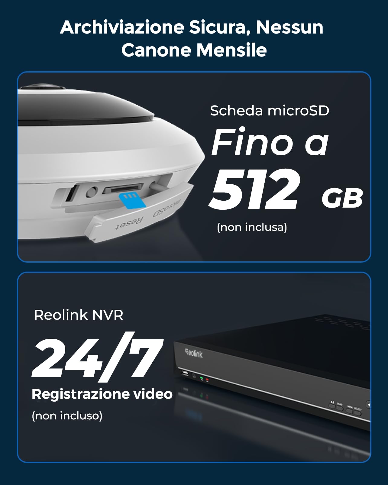 Reolink 2K+ Telecamera WiFi Interno con Panorama a 360°, Telecamera Fisheye | Wi-Fi 2.4/5GHz, Rilevamento Umano Intelligente, Audio a due vie, Visione notturna IR, Slot per Schede microSD, FE-W Bianco