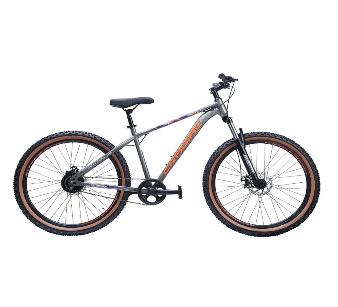 CRADIAC Dexter Single Speed | 18.5 INCH HI-TENSILE Steel Frame | 27.5T Mountain Bike | Front Suspension | Dual DISC-image-10