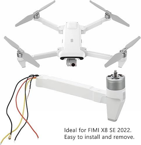 Miniatura 3 de Motor Arm Repair Spare Parts, Drone Motor Arm Easy to Install White Color Heavy Duty FIMI X8 SE2022 Aircraft (Right Front)