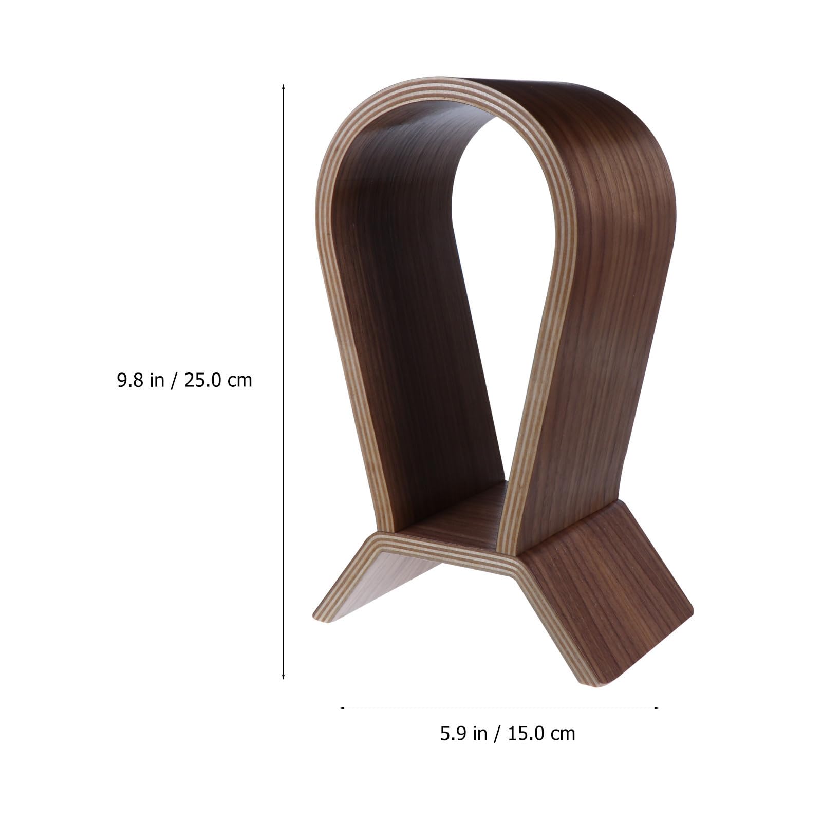 Supporto Cuffie in Noce, Stabile, per Esposizione e Ordine