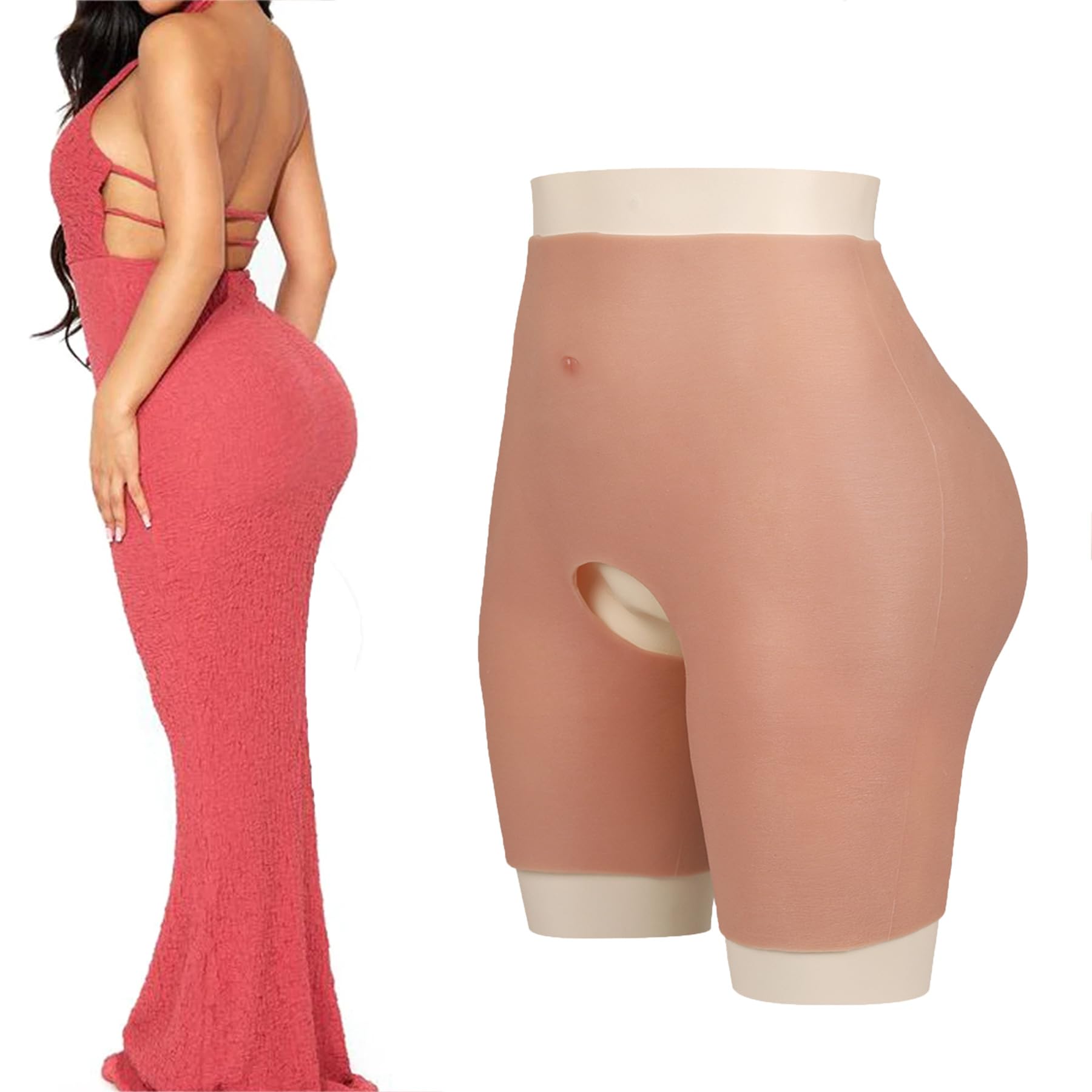 FSYH Silicona Hips Enhancer Panty Butt Lift Shaper Control Pantalones Mujeres Push Up Hips para Drag Queen Crossdresser