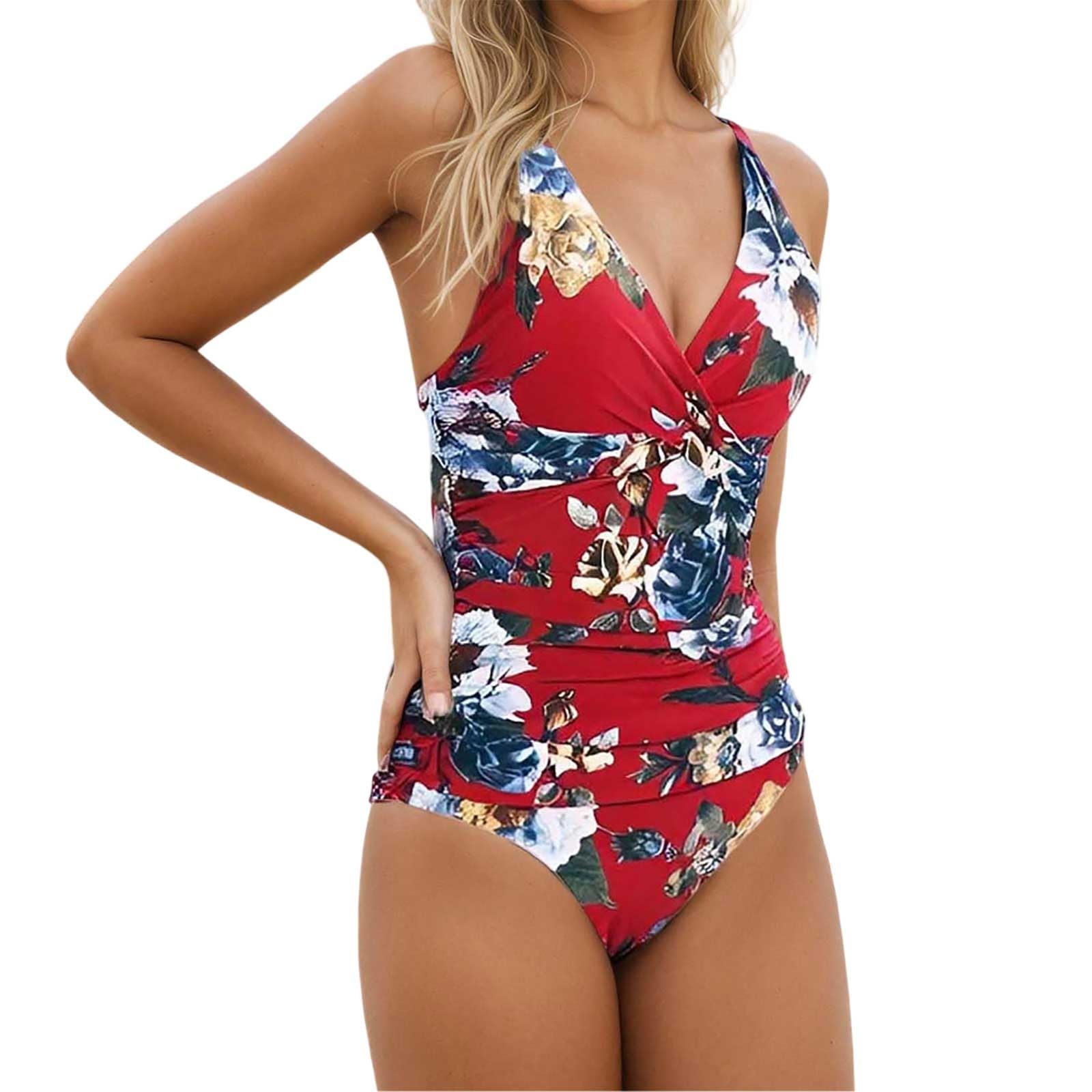 Costume Abbronzante Donna Costume Donna Intero Costumi Interi Mare Piscina Trikini Bikini Vita Alta Modellante Tankini Da Bagno Curvy Push Up Nero Nuoto 3Xl Seno Grande Asciugatura Rapida Senza Segni