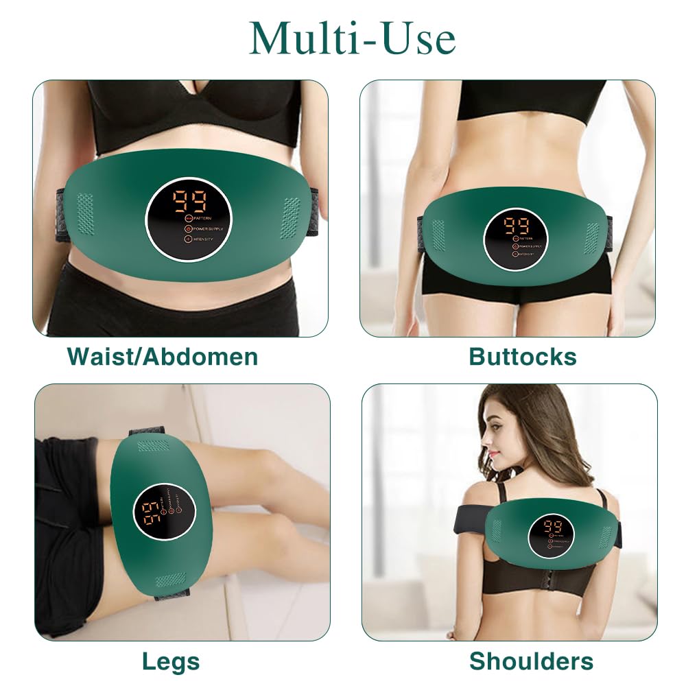 VICASKY Tragbarer Bauchmassagegürtel Mit Vibration – Effektive Taillenmassage Für Unterwegs