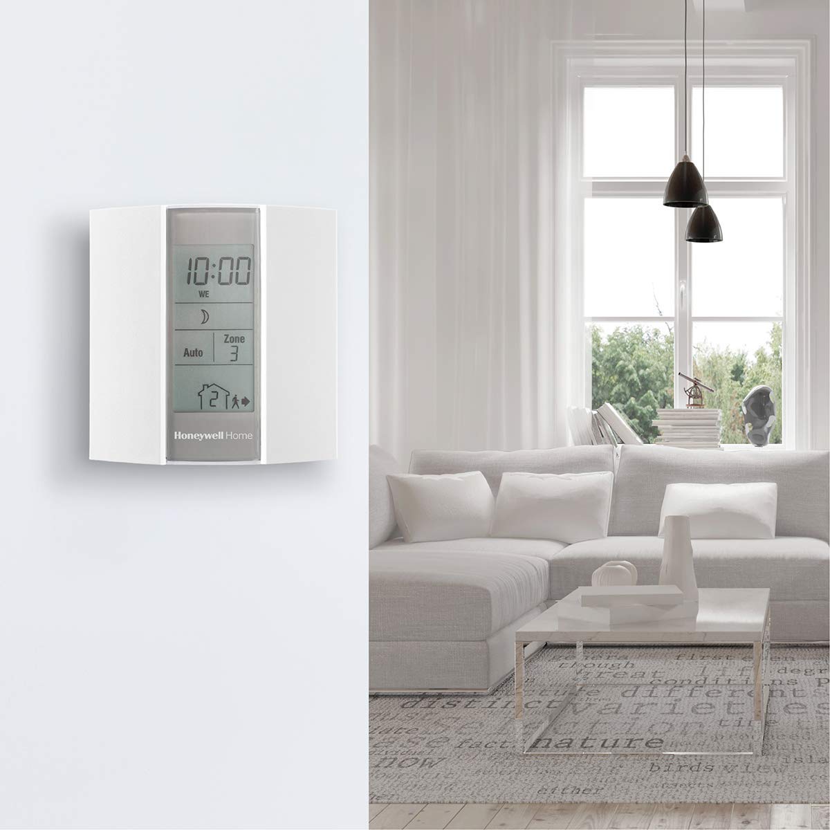 Honeywell Home T134C610AWE FP134 : Druciowy programator grzejników elektrycznych, biały