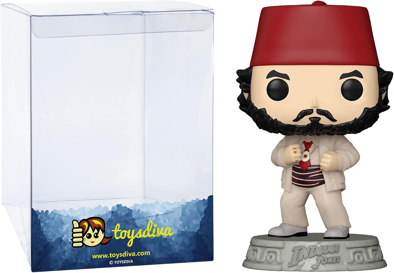 Funko Sallah: P o p ! Vinyl Figurine Bundle with 1 Compatible 'ToysDiva' Graphic Protector (1352-63988 - B)