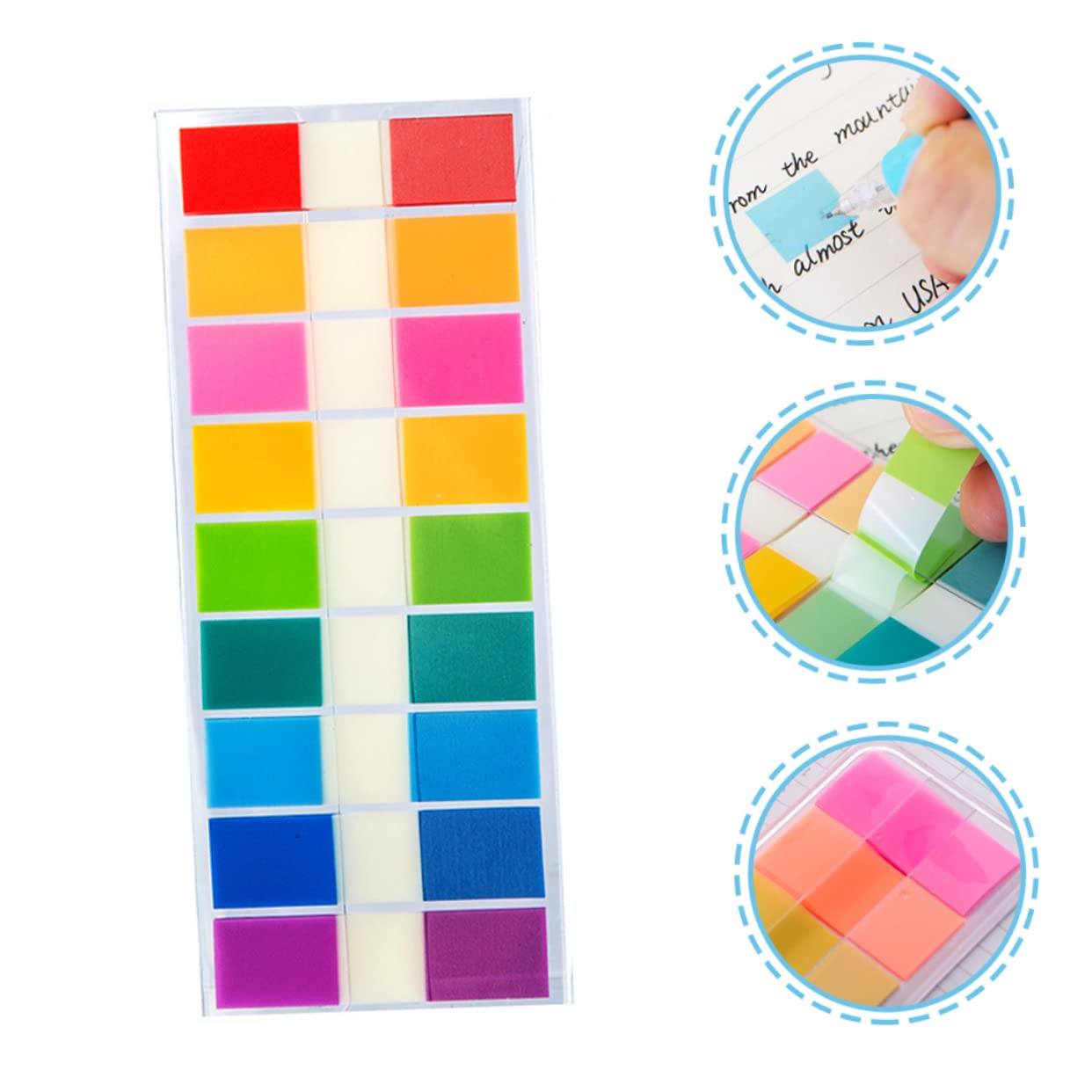 SHINEOFI 4500stücke Indexmarker Haftende Book Tabs Wiederverwendbare Sticky Tabs Praktische Seitenmarkierungen Für Schule Büro Und Zuhause Vielseitig Einsetzbar Für Notizen Und
