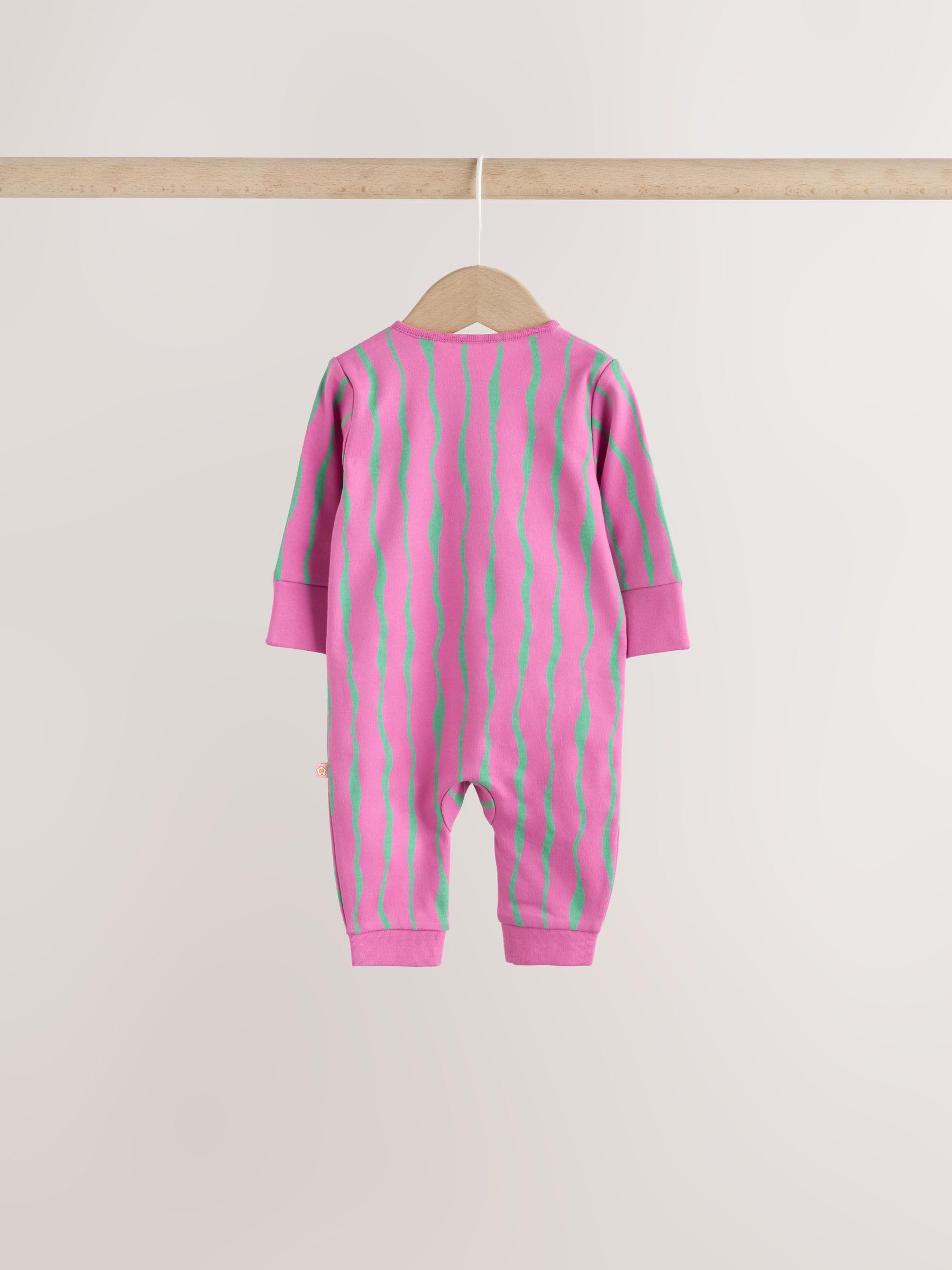 NEXT Bambina Confezione da 3 Tutine Bebè con Zip bidirezionale