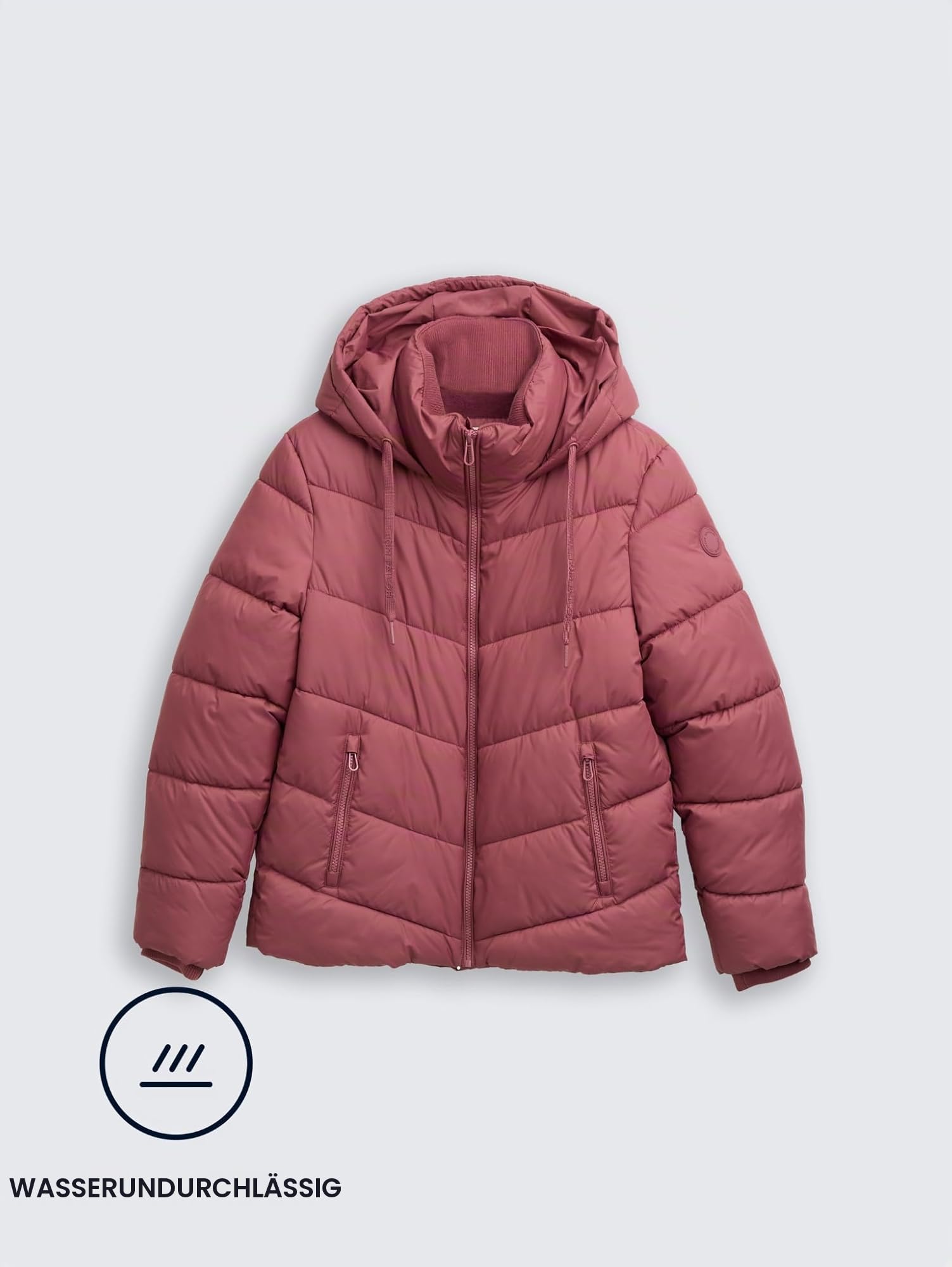 Tom Tailor Damen Puffer-Jacke mit Kapuze