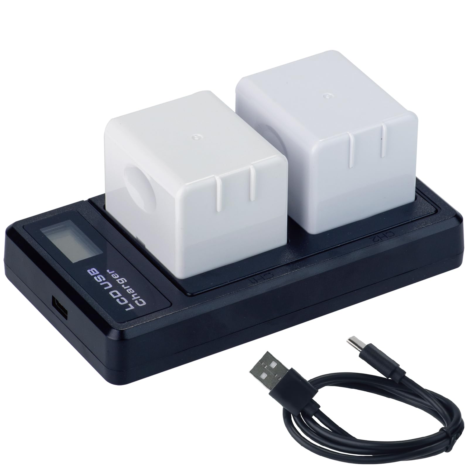 7,2V 3500mAh sostituzione per Arlo Pro, Arlo Pro 2 fotocamera VMA4400 VMC4030 VM4230 VMS3230 VM4030 VM4030P batteria di ricambio con caricabatterie (2 Akku + Ladegerät)