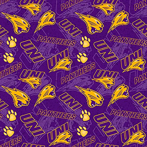 Premium University of Northern Iowa Cotton Fabric by the Yard – Officially Licensed Quilting Material – 100% Cotton, 43 Inches Wide for Crafting and DIY Projects