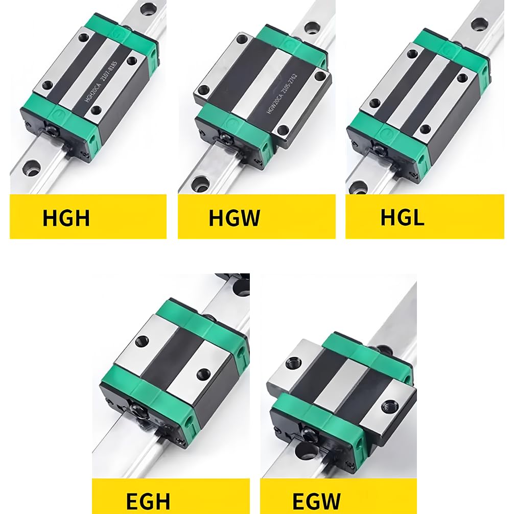 Rail de guidage linéaire haute résistance HGW15 HGW20 HGW25 HGW30 HGW35 HGW45 HGW55 HGW65 CC HC