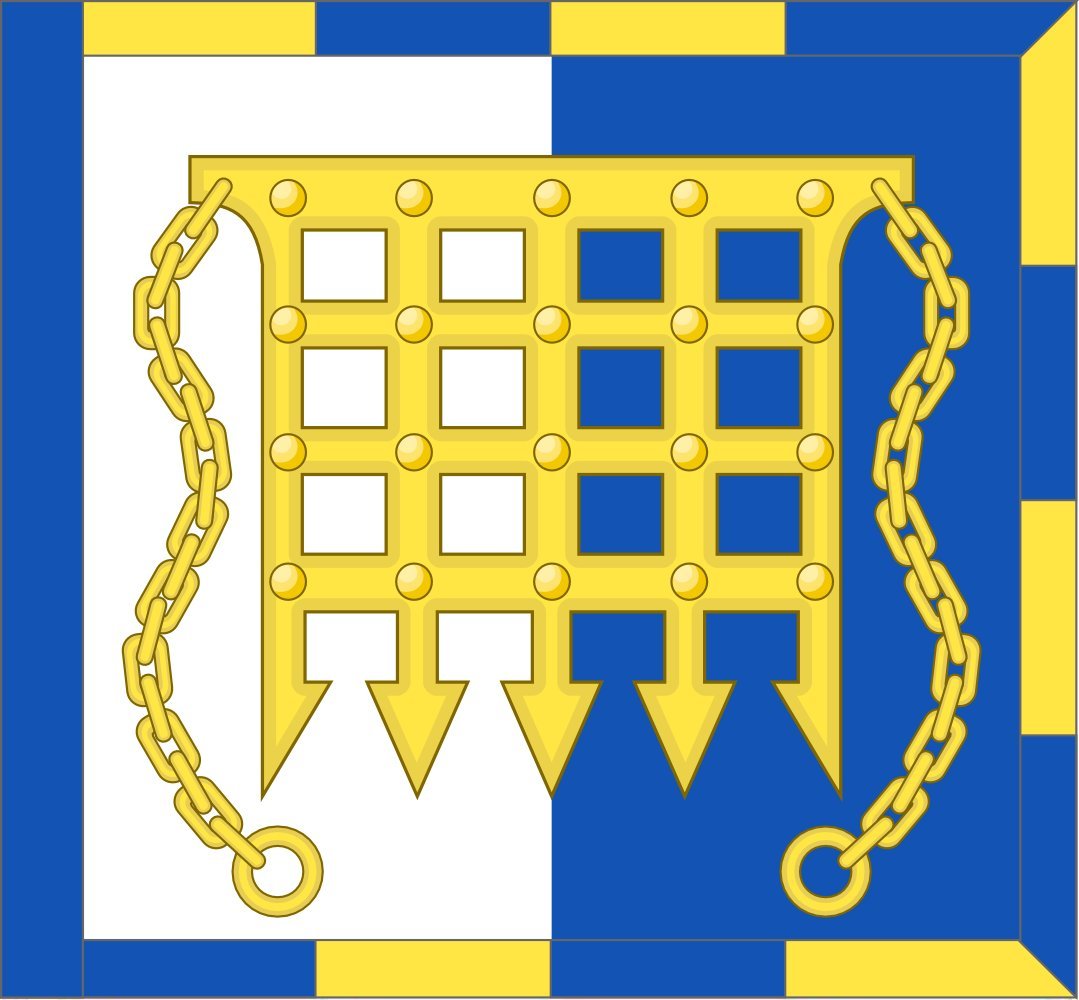 Drapeau Portcullis Pursuivant of Arms 1.35m² finitions premium haute résistance