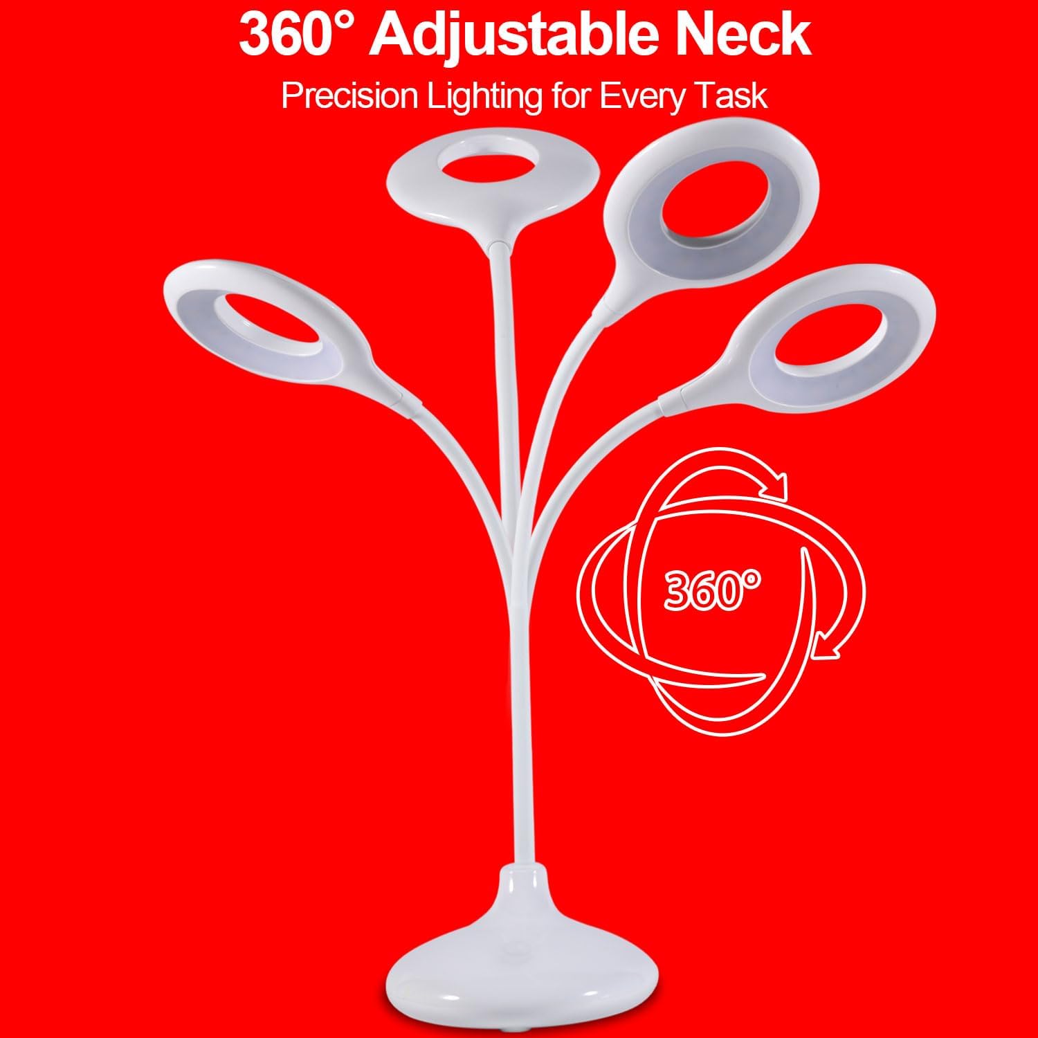 670nm Red Light Reading Lamp for Sleep- Zero Blue Light, Rechargeable Dimmable Portable LED Red Book Light for Night Reading,Working and Crafts - Ideal Gift for Book Lovers, Nursing