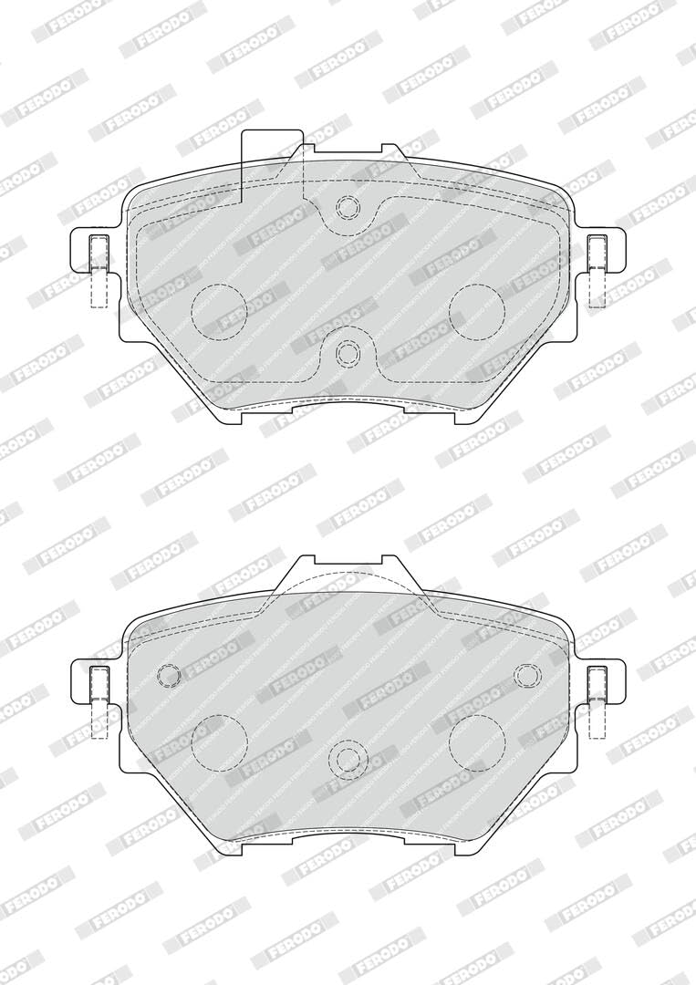 FERODO Kit pastiglie freni Posteriore non predisposto per visualizzazione avviso usura con accessori FDB4680 Compatibilità con PEUGEOT 308 II 3008 SUV M 208 II Hatchback UB, UP, UW, UJ, CITROËN