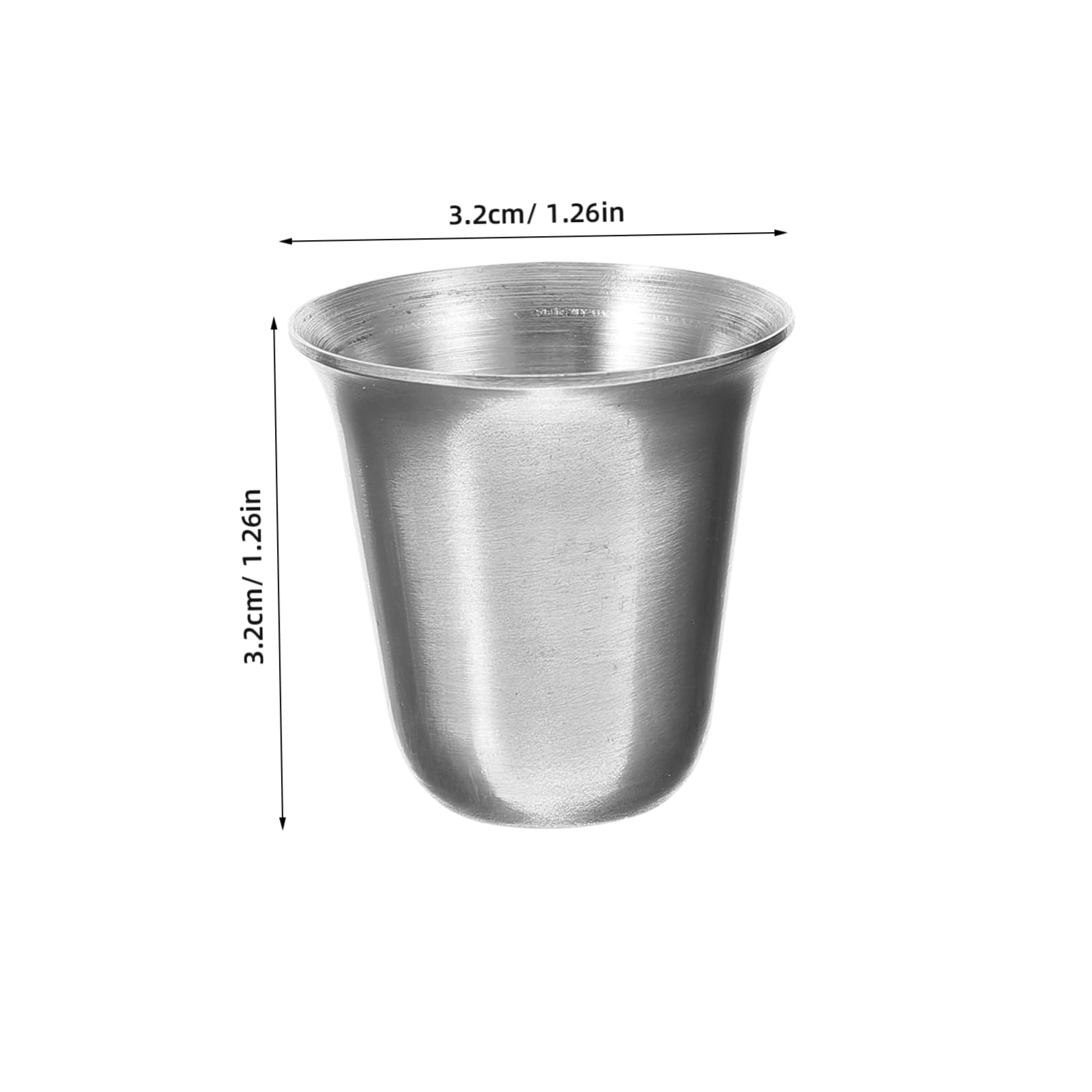 Amazon | MOLUCKFU ステンレス製宗教用聖餐杯10個セット 積み重ね収納