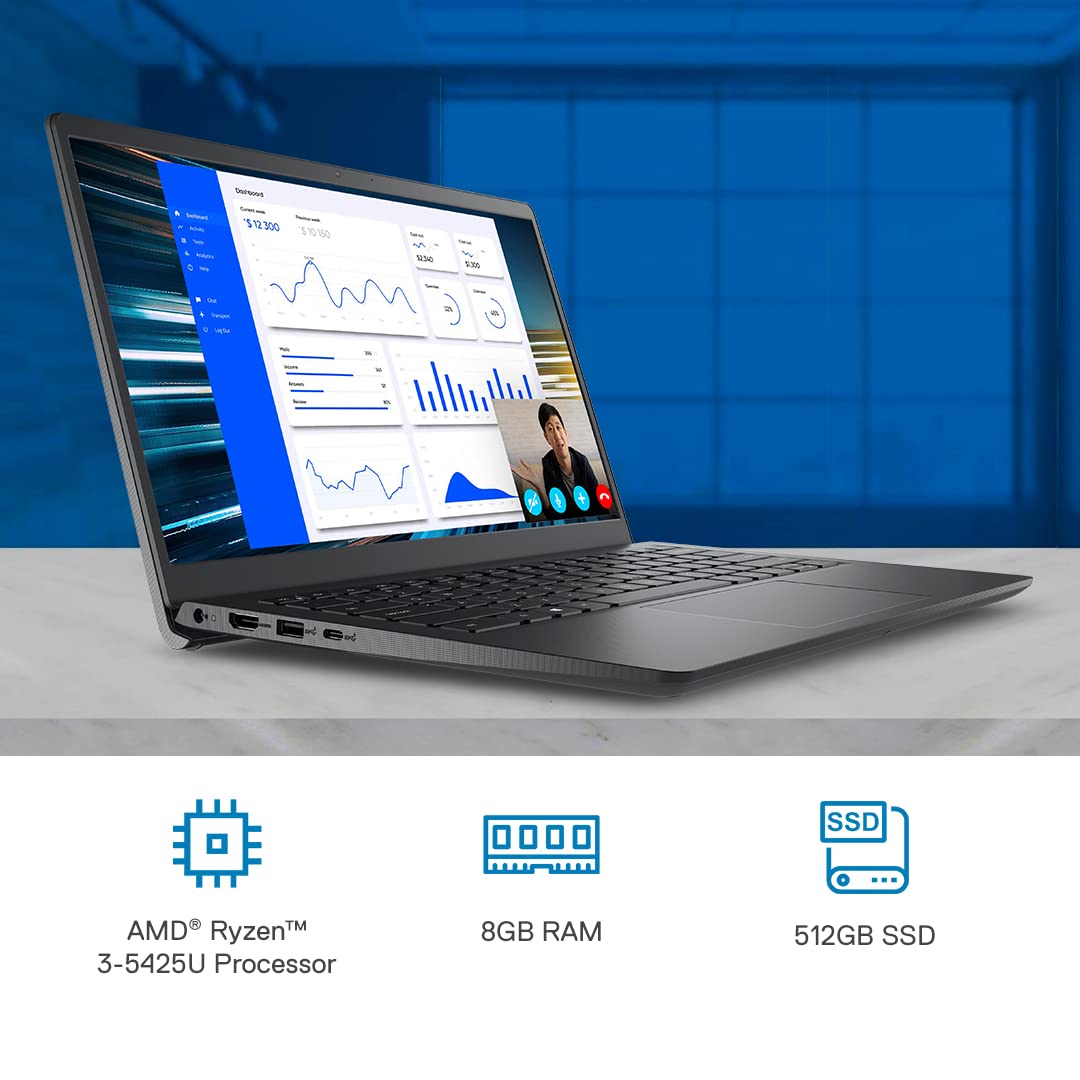 Windowsノート本体 DELL VOSTRO 3425 P152G AMD Ryzen 5 SSD Dell Vostro 3425 Laptop, Windows 11 AMD Ryzen 3-5425U, 8GB