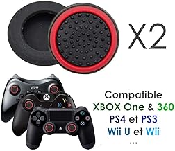 Paire de protection grip silicone pour joystick de PS4 PS3 Xbox ...
