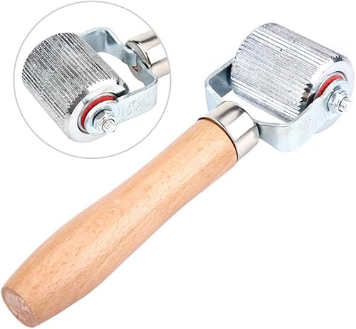 Miniatura 7 de Aramox Herramienta de reparación de neumáticos de parche, herramienta de reparación de rodillos de rodamiento de bolas con mango de madera para