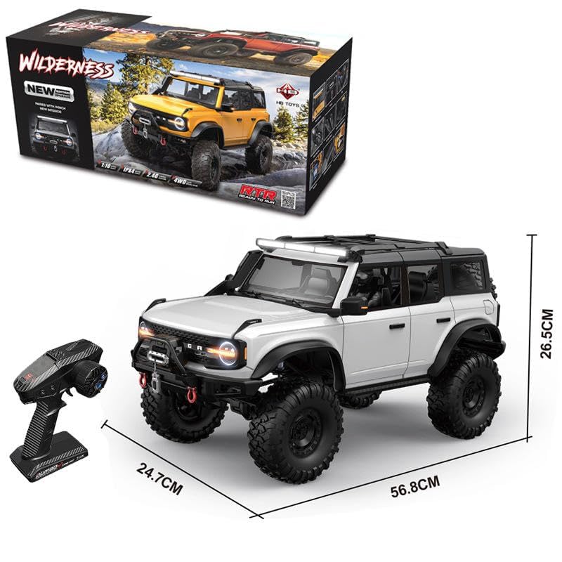 Image of JOYJAY RC Off-Road Truck, RC Car, Remote Control Car, Full Proportional RC Rock Crawler Car 4x4 1 /16 2.4GHz 4WD RC Truck, 15km /h Light Hobby Grade for Kids