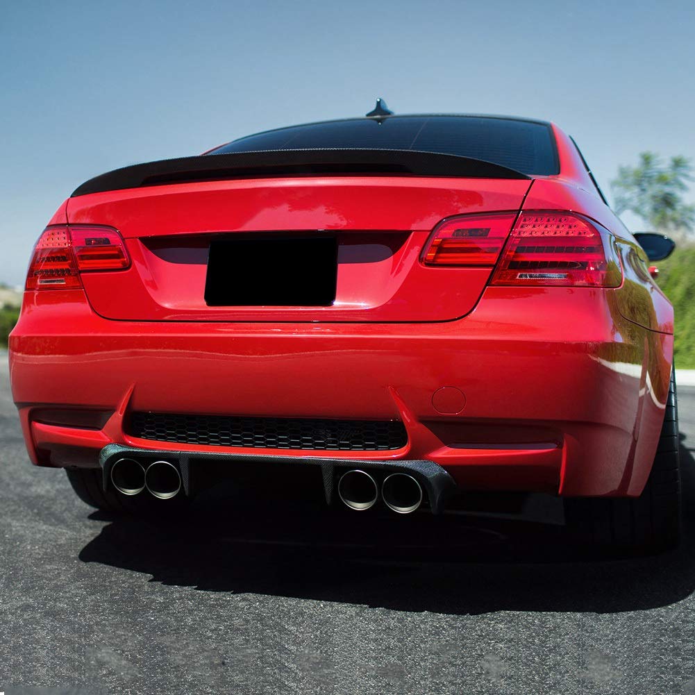 Tylny Spojler Bagażnika do Serii 3 E92 Coupe 2007-2013, Błyszczący | Plastik ABS, Wysoki Połysk, Zabezpieczony UV, do M3 E92 2007-2013, łatwy montaż z taśmą, Poprawia aerodynamikę i docisk.