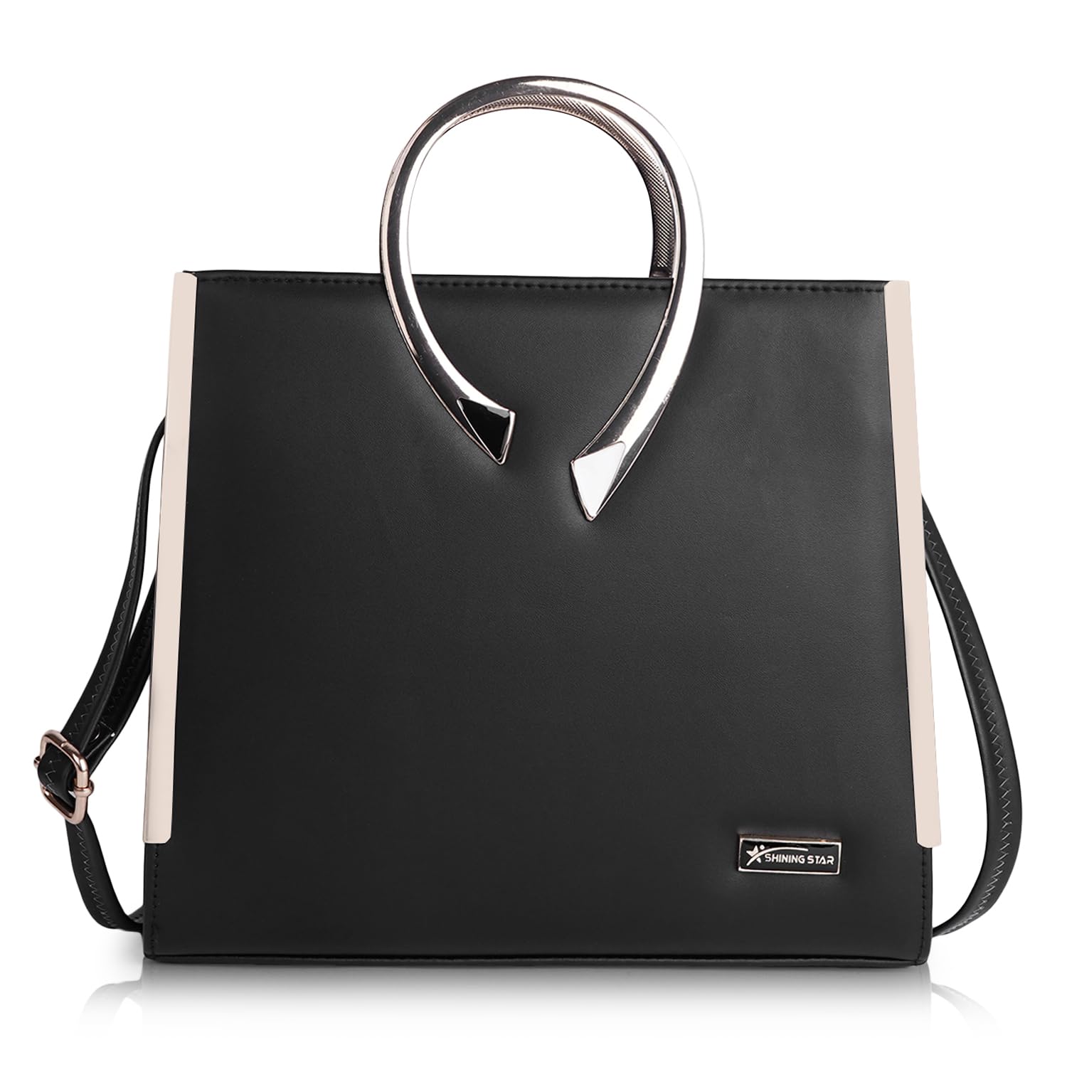 See full amazon price history chart for Shining Star Synthetic Leather Womens Satchel Bag | Ladies Purse Handbag | Women Bags, Black Shining Star Synthetic Leather Womens Satchel Bag | Ladies Purse Handbag | Women Bags, Black (B0CZK1TNH4) Amazon Price History, Amazon Price Tracker