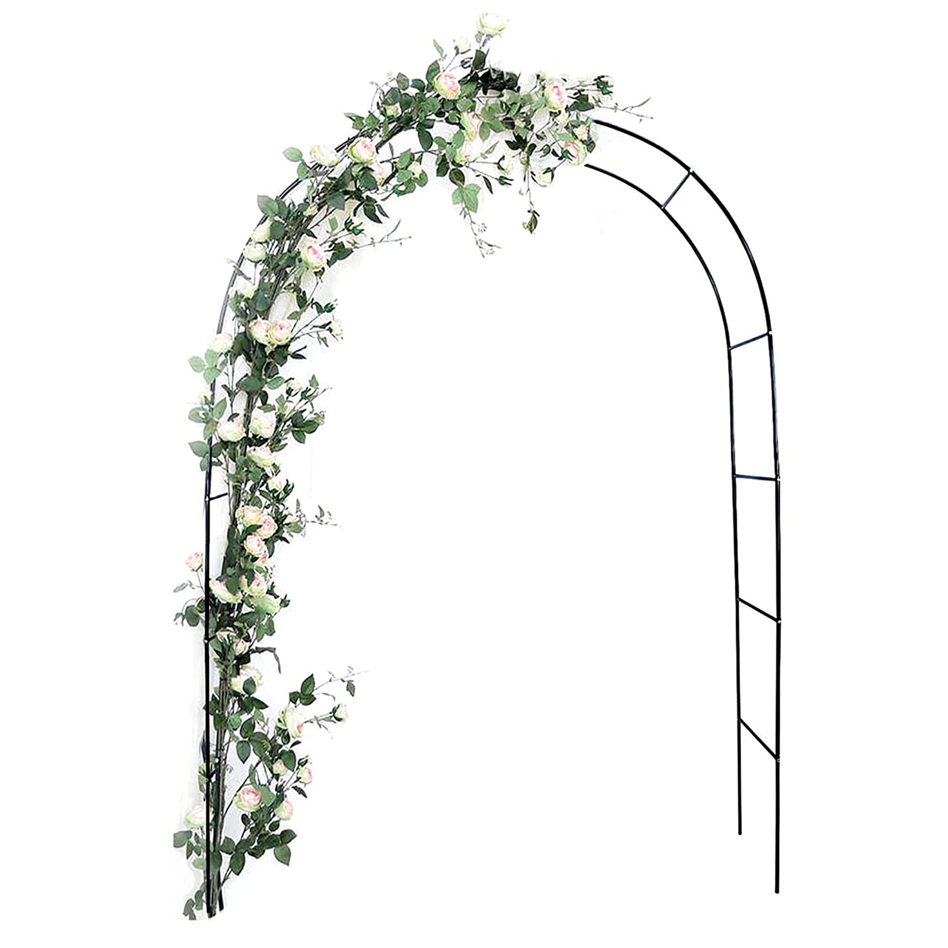 Arche de jardin en métal stable pour plantes grimpantes et décors de ballons