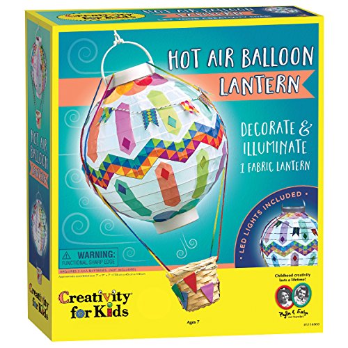 Creativity for Kids Hot Air Balloon Lantern Craft Kit - Makes 1 Light-Up