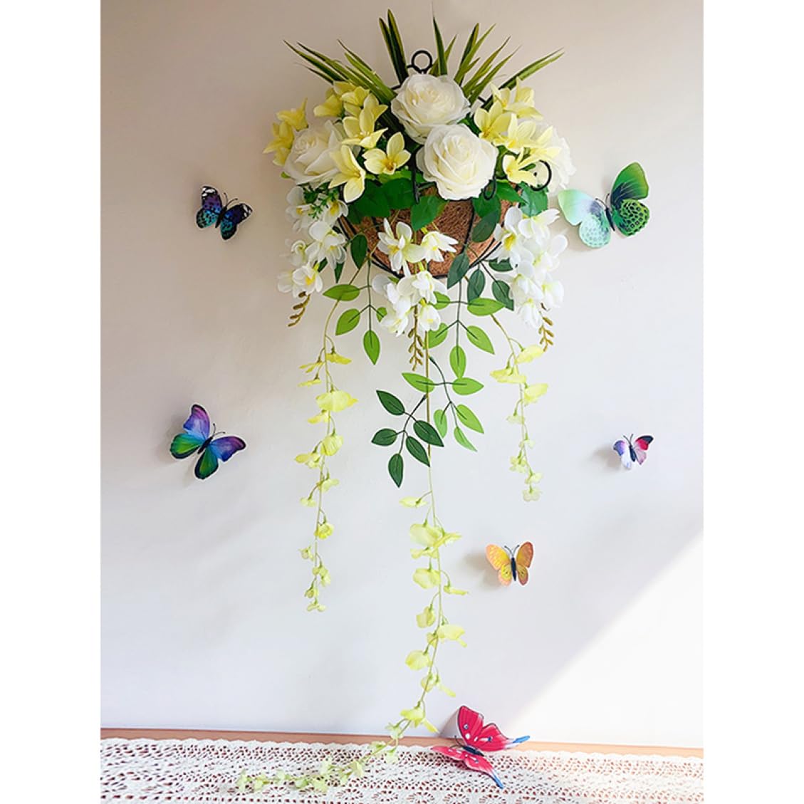 テクスチャーアート 花 インテリアアート 花畑 ブーケ フラワーアート グリーン fb2529_2.jpg